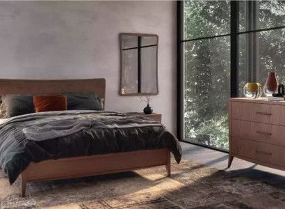 Schlafzimmer Set Bett 2x Nachttische Kommode Design Luxus Möbel 4tlg